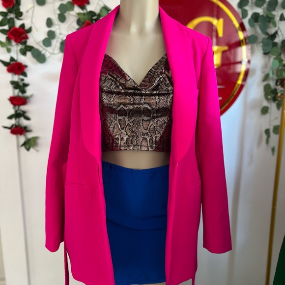 Blazer fucsia marca Zara - Picture 4 of 5